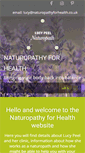 Mobile Screenshot of naturopathyforhealth.co.uk